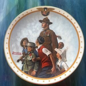 Norman Rockwell Hero's Welcome Collector Plate 1981 03573/18,000